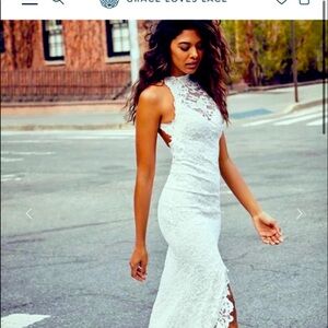 Grace loves lace Alexandra wedding dress.